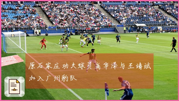 原石家庄功夫球员高华泽与王靖斌加入广州豹队